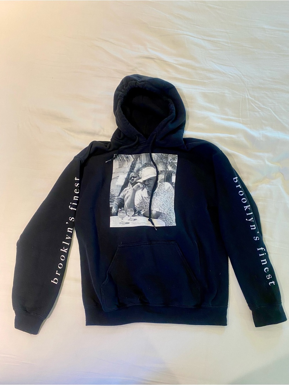 Black Graphic Pullover Hoodie - Brooklyn's Finest
